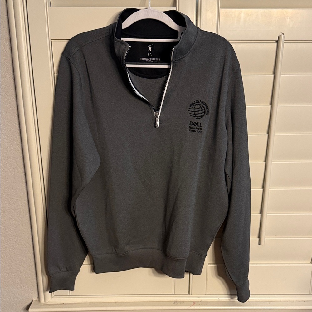 Fairway & Greene Charcoal Zip-Up Sweater